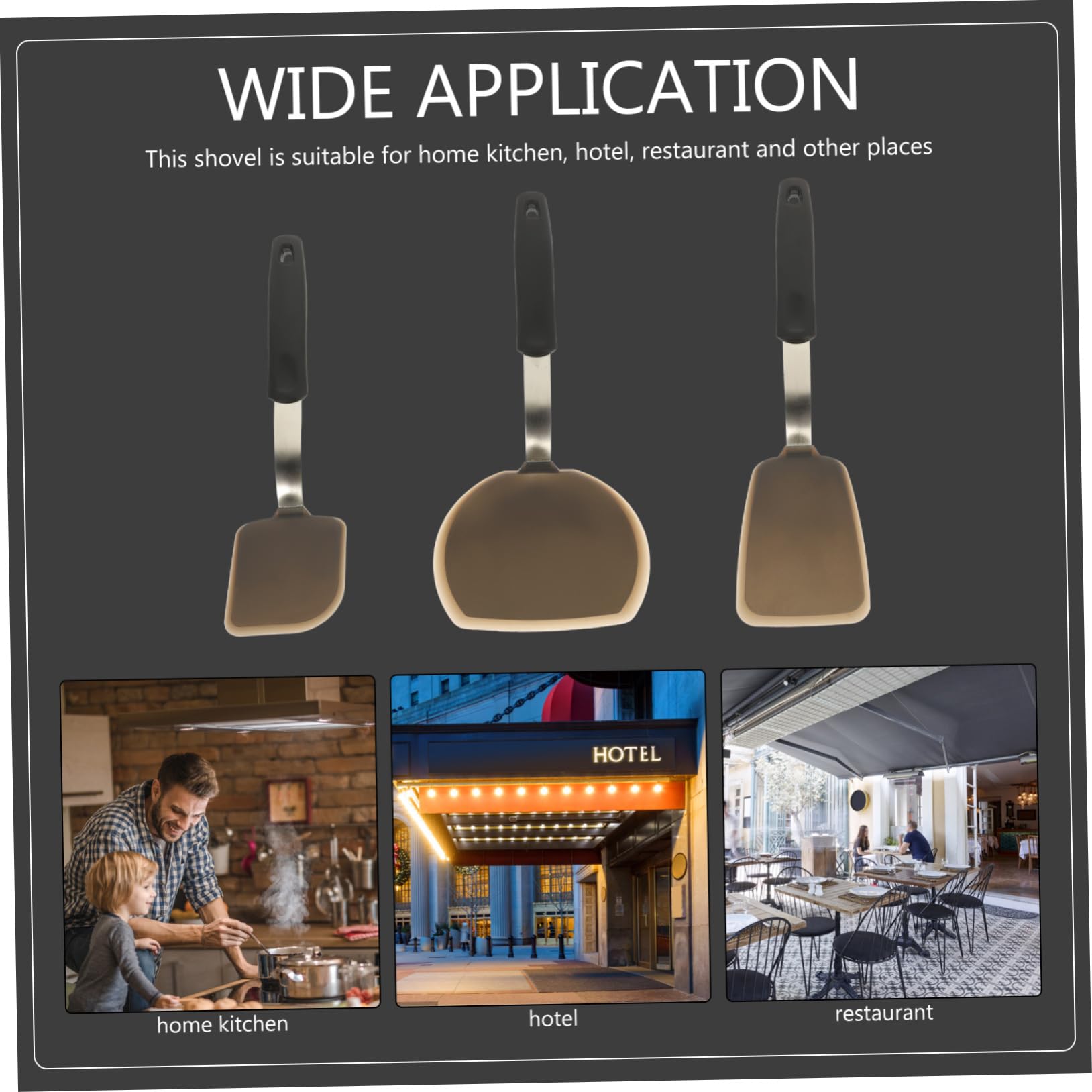 TOPBATHY Spatole in Silicone 3pezzi per Cottura Facile da Pulire Adatto Cucina Domestica Hotel