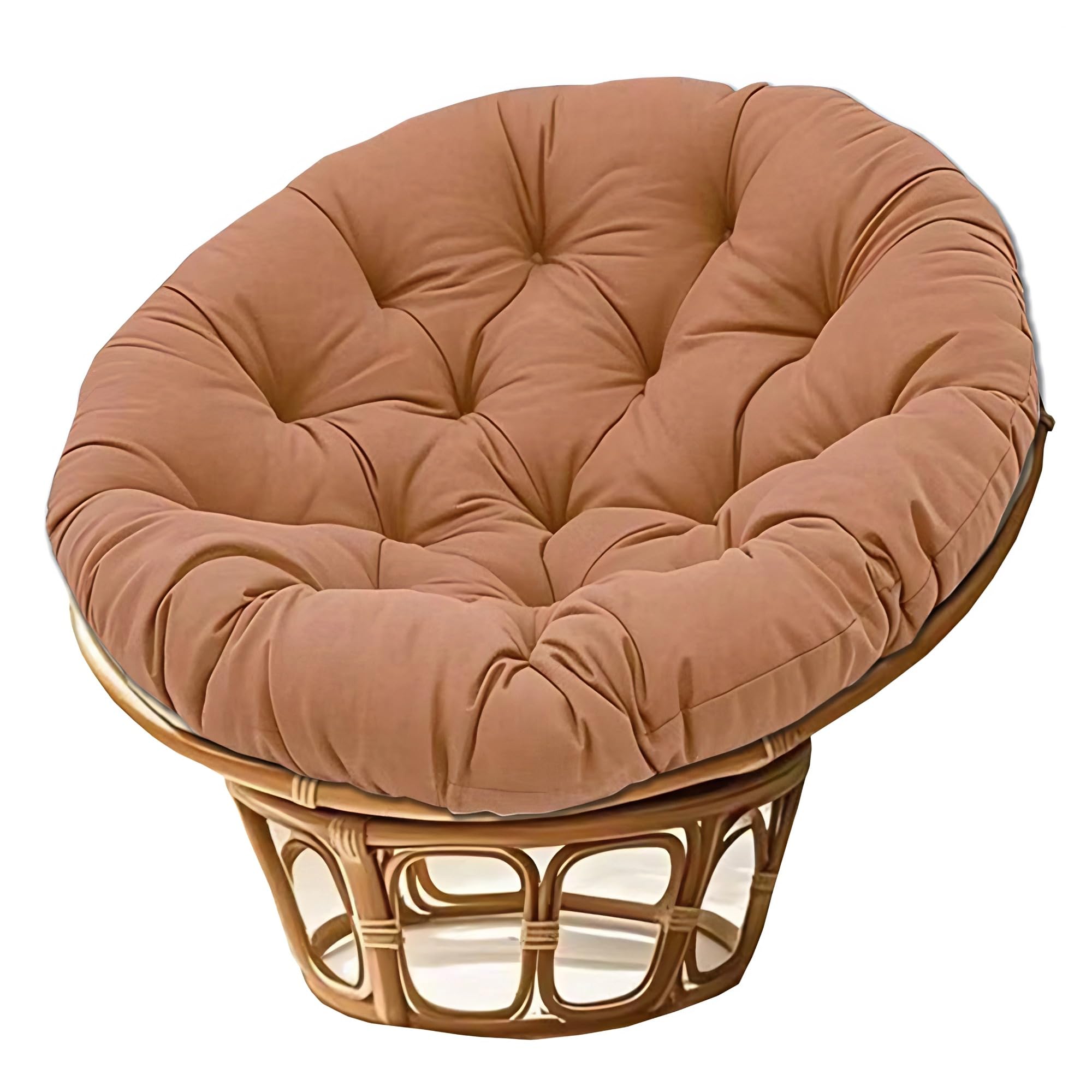 NMGBRDM Papasan Breathable Round Chair Cushion (Without Chairs),10cm Thick