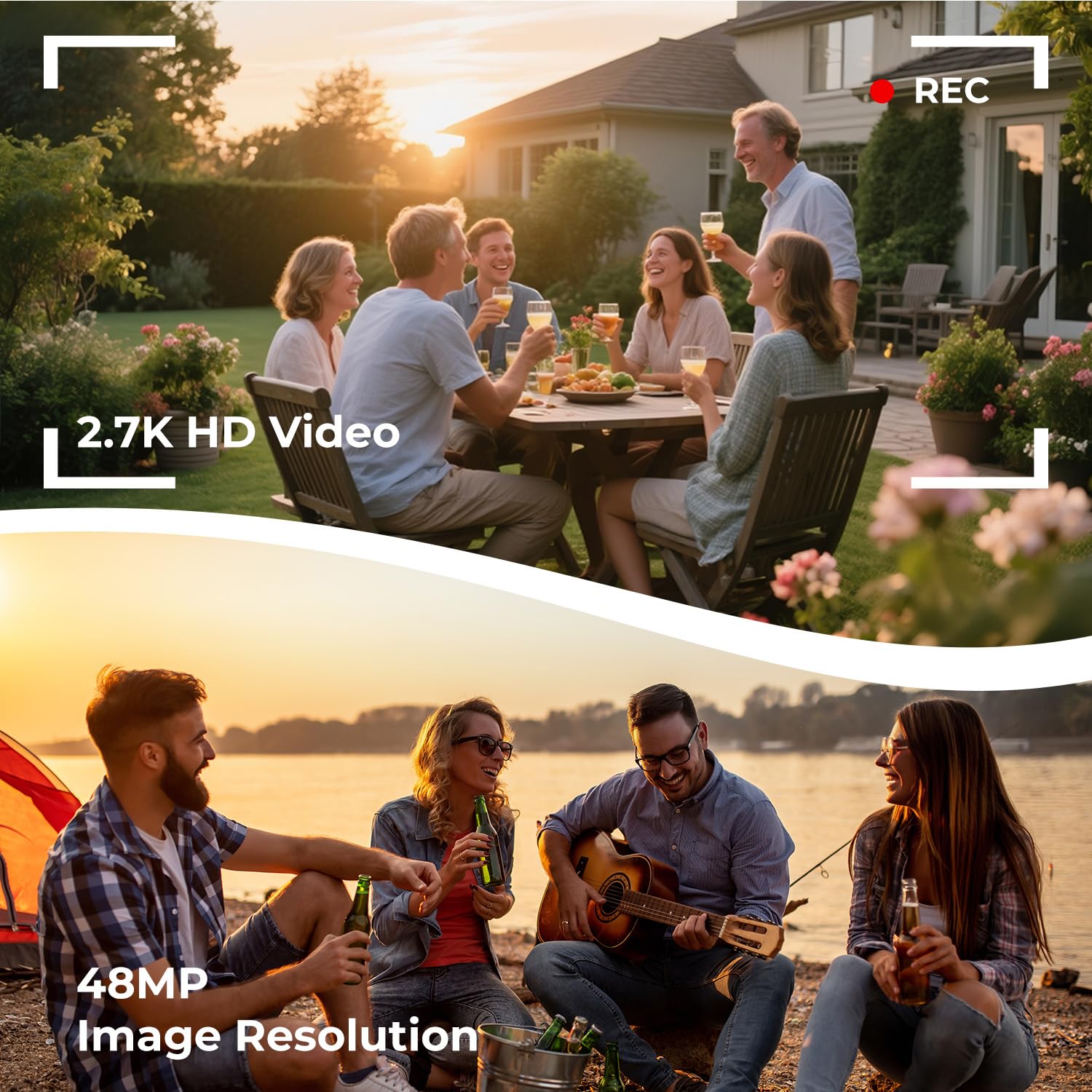 1080P Camcorder 48MP Vlogging Webcam 18X Zoom - Dettaglio