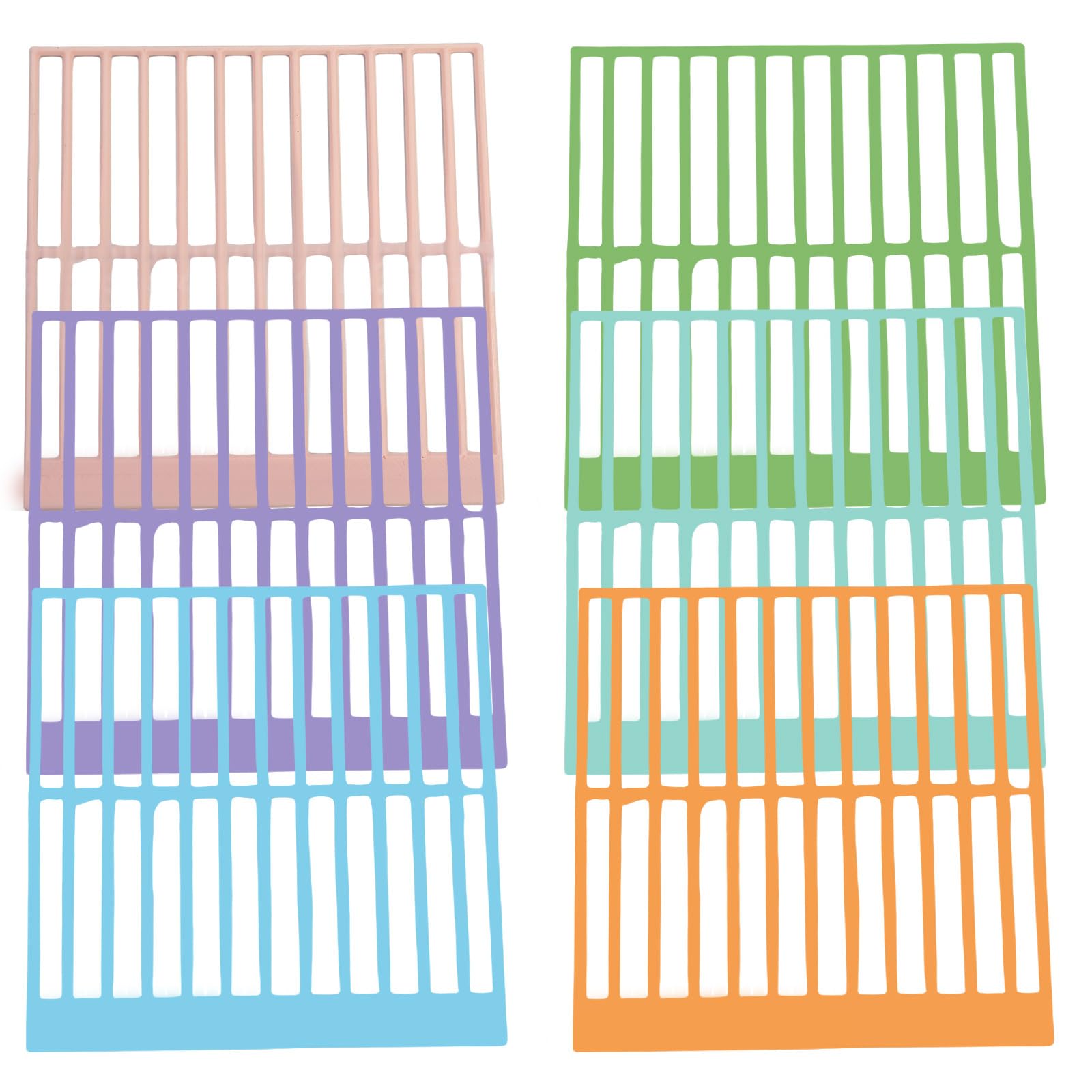 Tsophreniq 6Pcs Diamantine Art Alignment Rulers Guide With Textured Edges For Enhancing Control And Efficient Placement Tool Diamantine Art Ruler