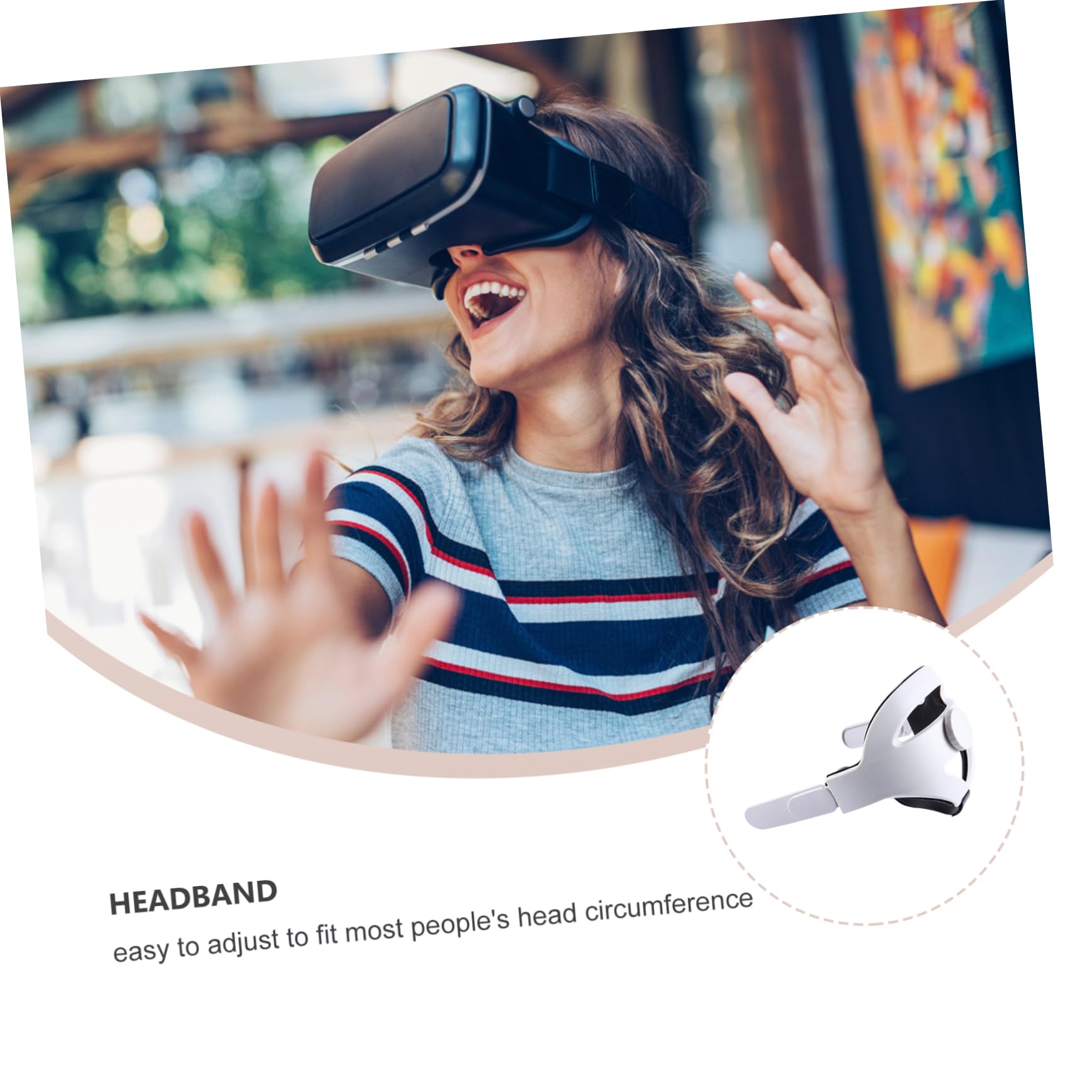 Tête Réglable pour Casque Confort Amélioré Support Équilibré et Ajustement Personnalisé pour Expérience Immersive