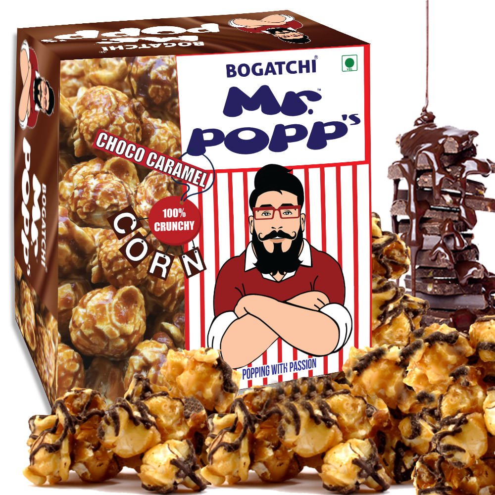 BOGATCHI Mr.POPP's Dark Chocolate Popcorn, 100% Crunchy Handcrafted Gourmet Popcorn Snacks | NO Microwave Needed | Best Movie / TV Time Snack, 250g-picture-32