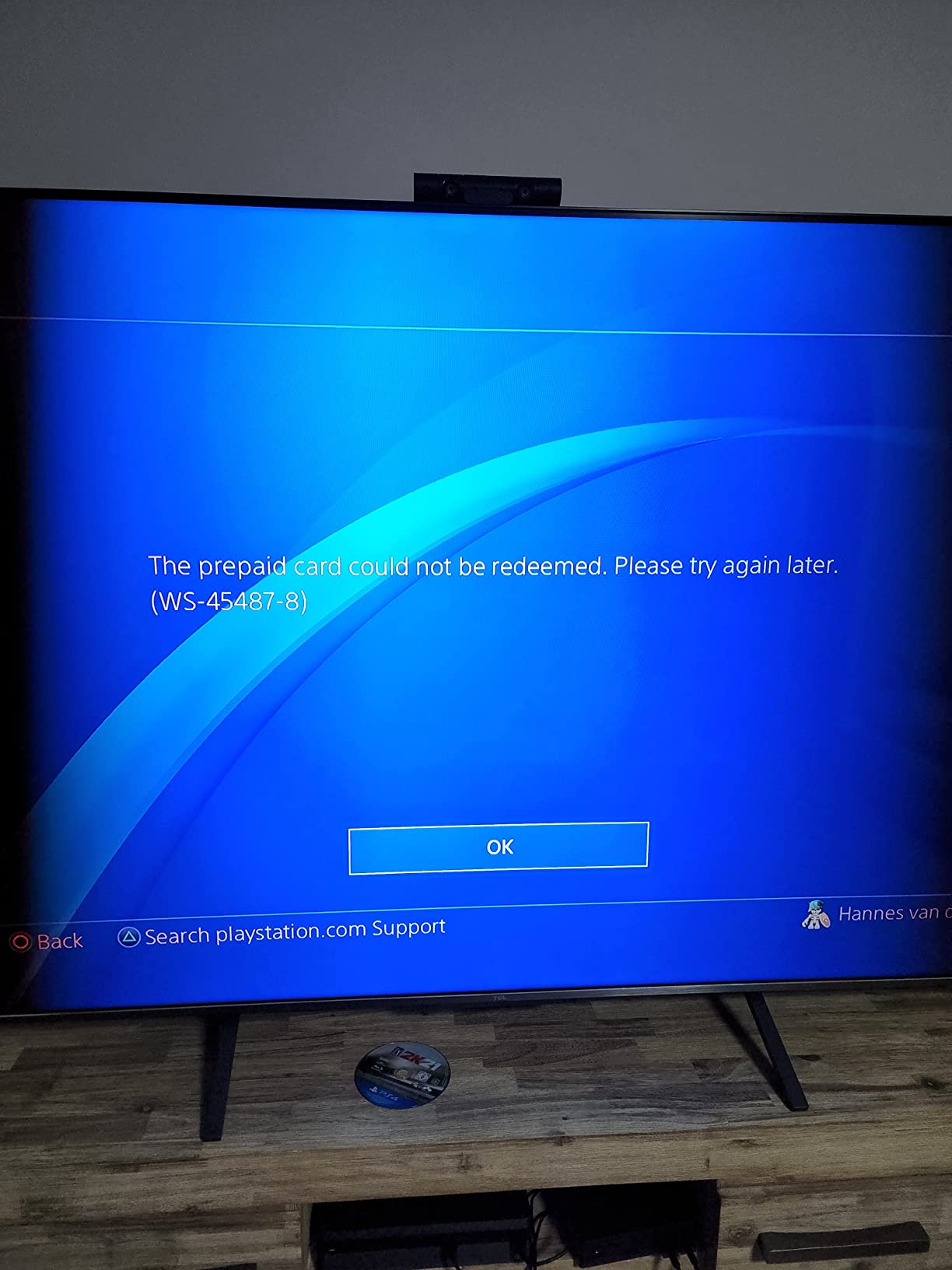 Game voucher code not working