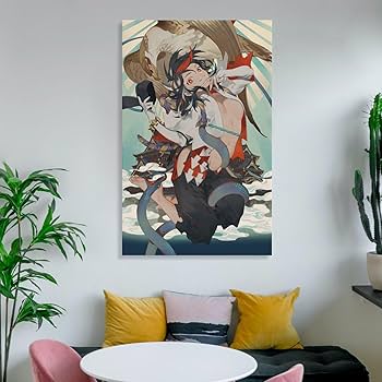 Amazon.co.jp: 絵画 インテリア 東方シリーズ 和風 鬼人正邪 壁