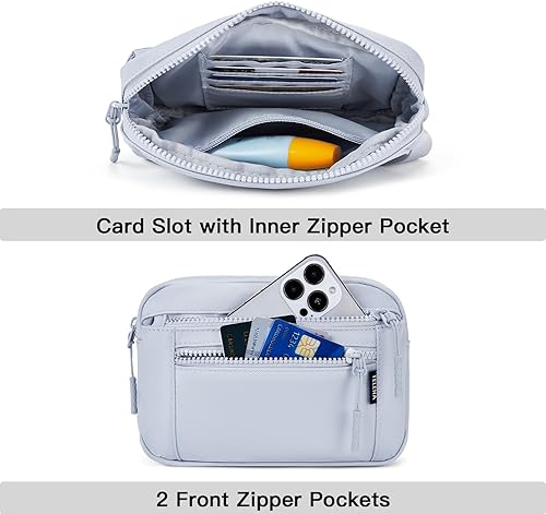 Miniatura 3 de Telena Riñonera para Mujeres y Hombres Riñonera de Moda Cruzada para Mujer Bolsa de Cintura con Correa Ajustable, Talla única