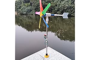 DIY Backyard Decoration Wind Mill Generator Kit with 35" Height and 18.1" Diameter