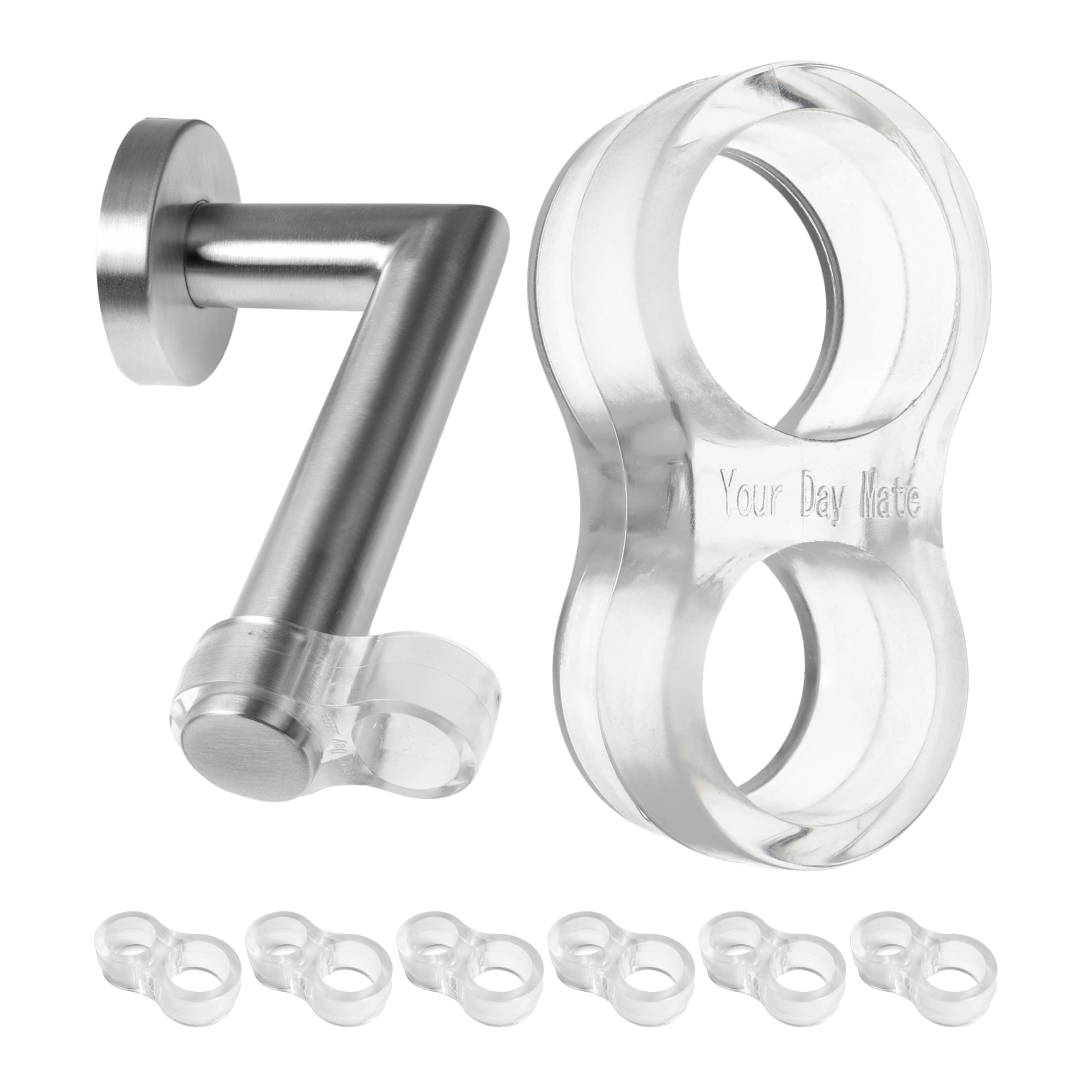 Paracolpi Per Maniglie Porte - 6 Pezzi Trasparenti, Ø 15-18 Mm, Silicone, Anti-urto - Foto 9