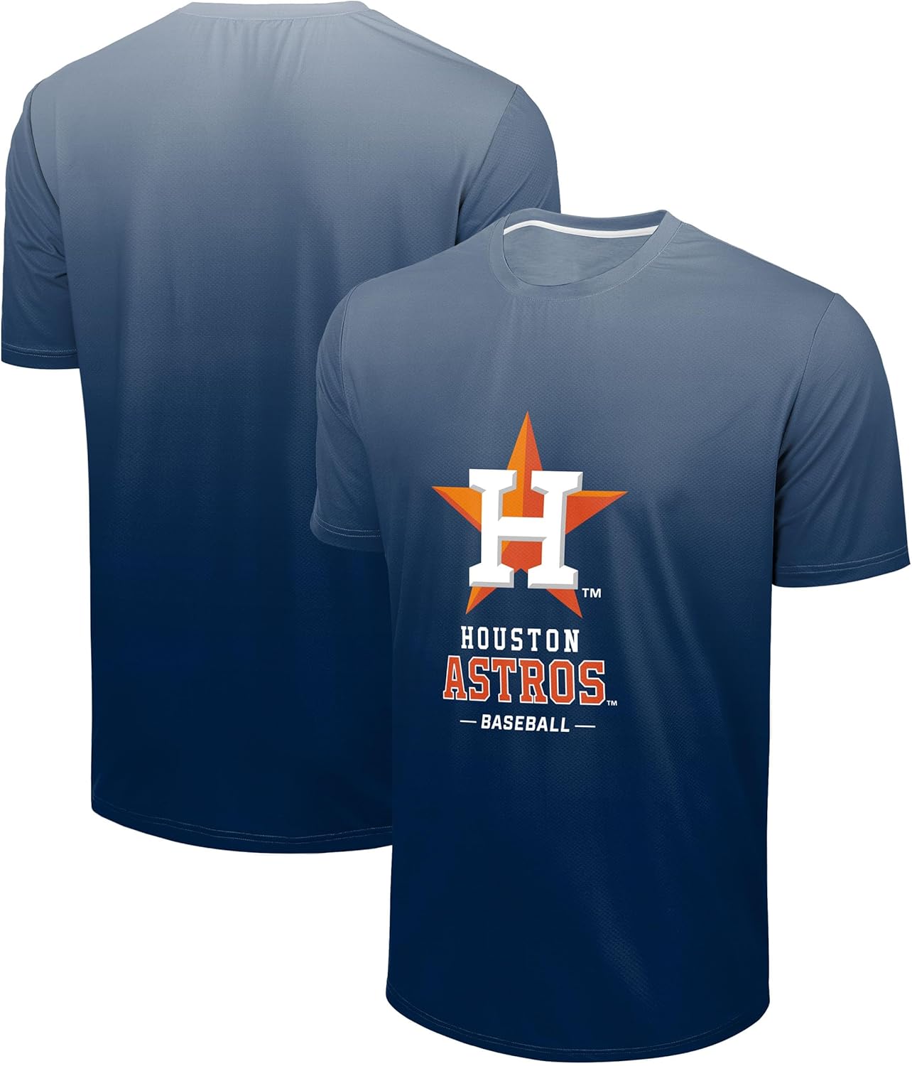 FOCO MLB Men's Official Primary Logo Wordmark Premier Team Spirit Performance Gradient T-Shirt - Image 3