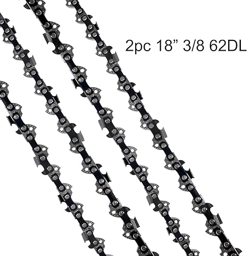 Miniatura 5 de Cadena de motosierra de 18 pulgadas para CRAFTSMAN S180 S1800 S185 42-cc de 2 ciclos y 18 pulgadas, modelo #CMXGSAMY42N8 CMXGSAMCX4218 CMXGSAMY421S