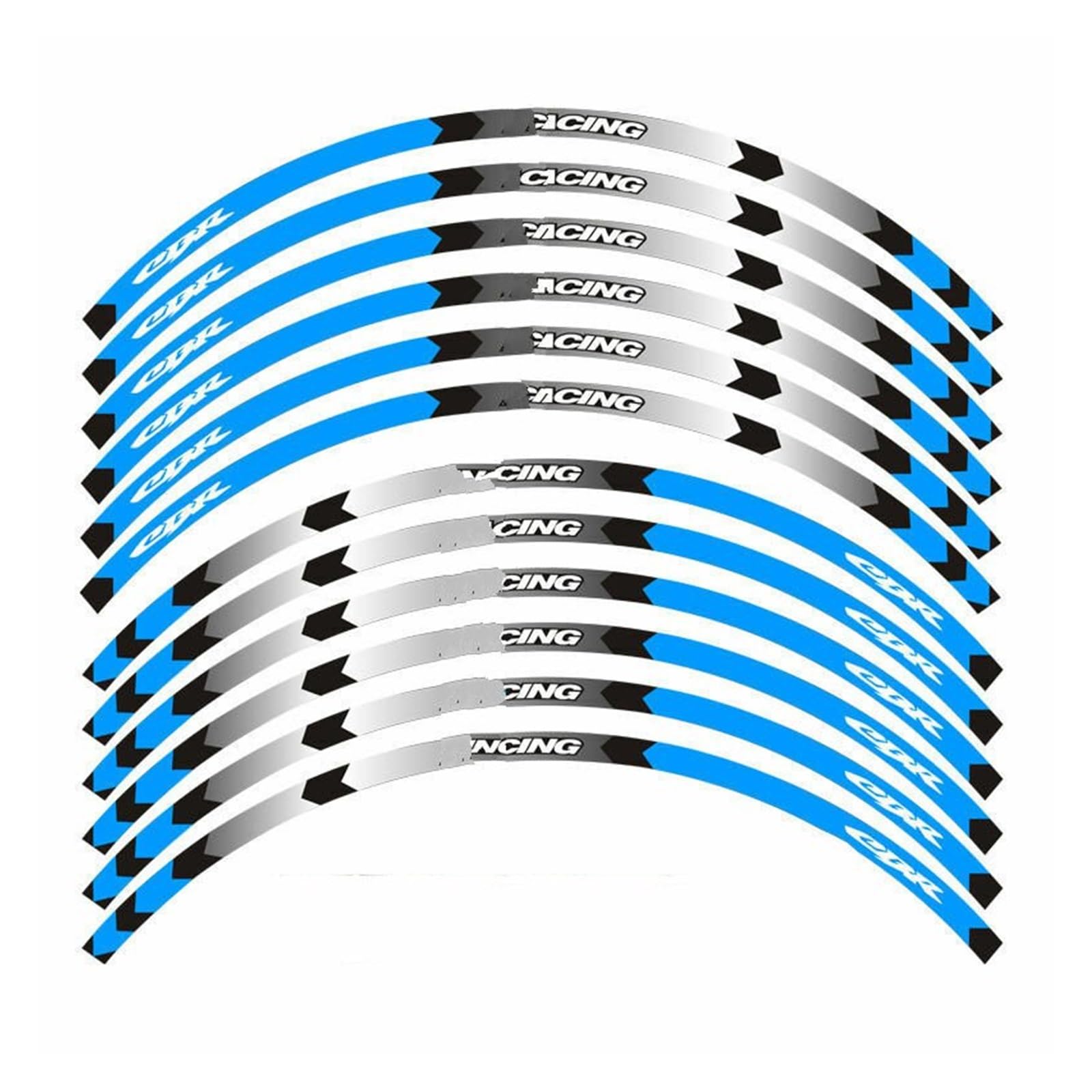 Hub Decals Rim for CBR650R CBR650F CBR600F CBR600SE for CBR 650R 650F 600F 600SE Motorcycle Stickers Wheels Decals Rim Reflective Stripe Tape Stripe Tape(Blue A1)