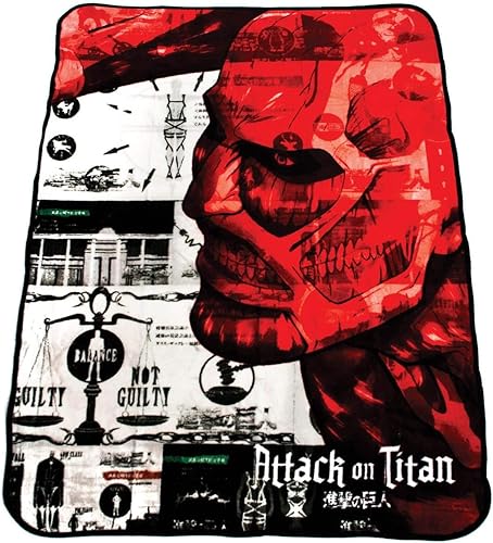 Attack On Titan oficial suave y cálida decorativos de Vellón para colgar en la pared tapiz manta 4560"