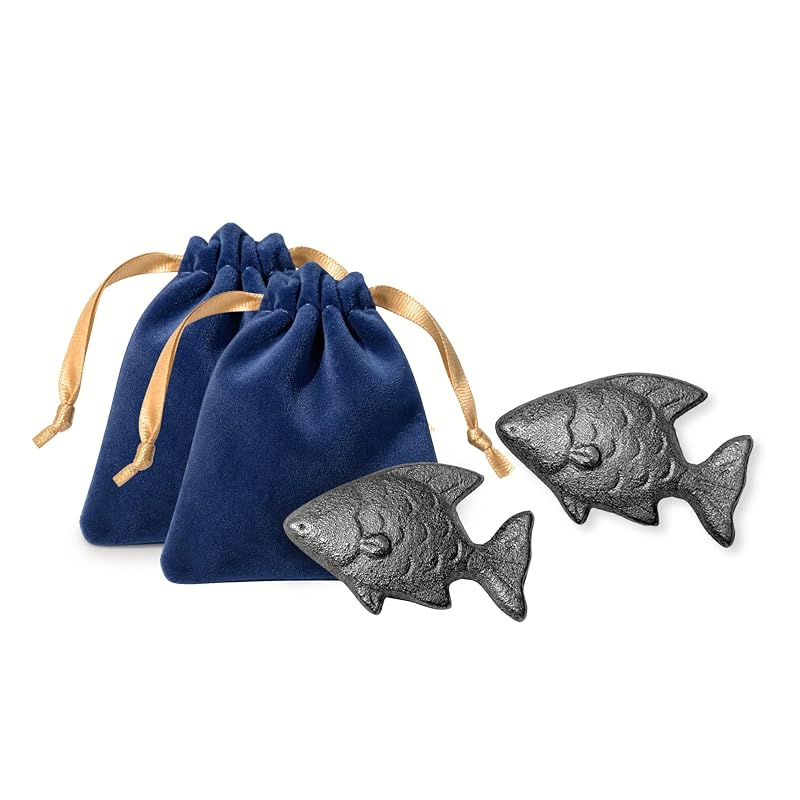rejopfad Ferramenta culinária em formato de peixe, de ferro fundido, 2 unidades
