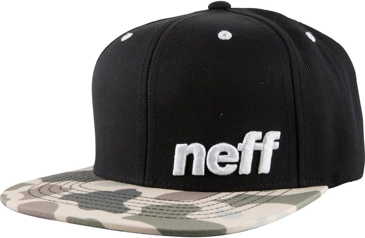 Neff Boys Hat Daily Pattern Cap Black Camo, One Size