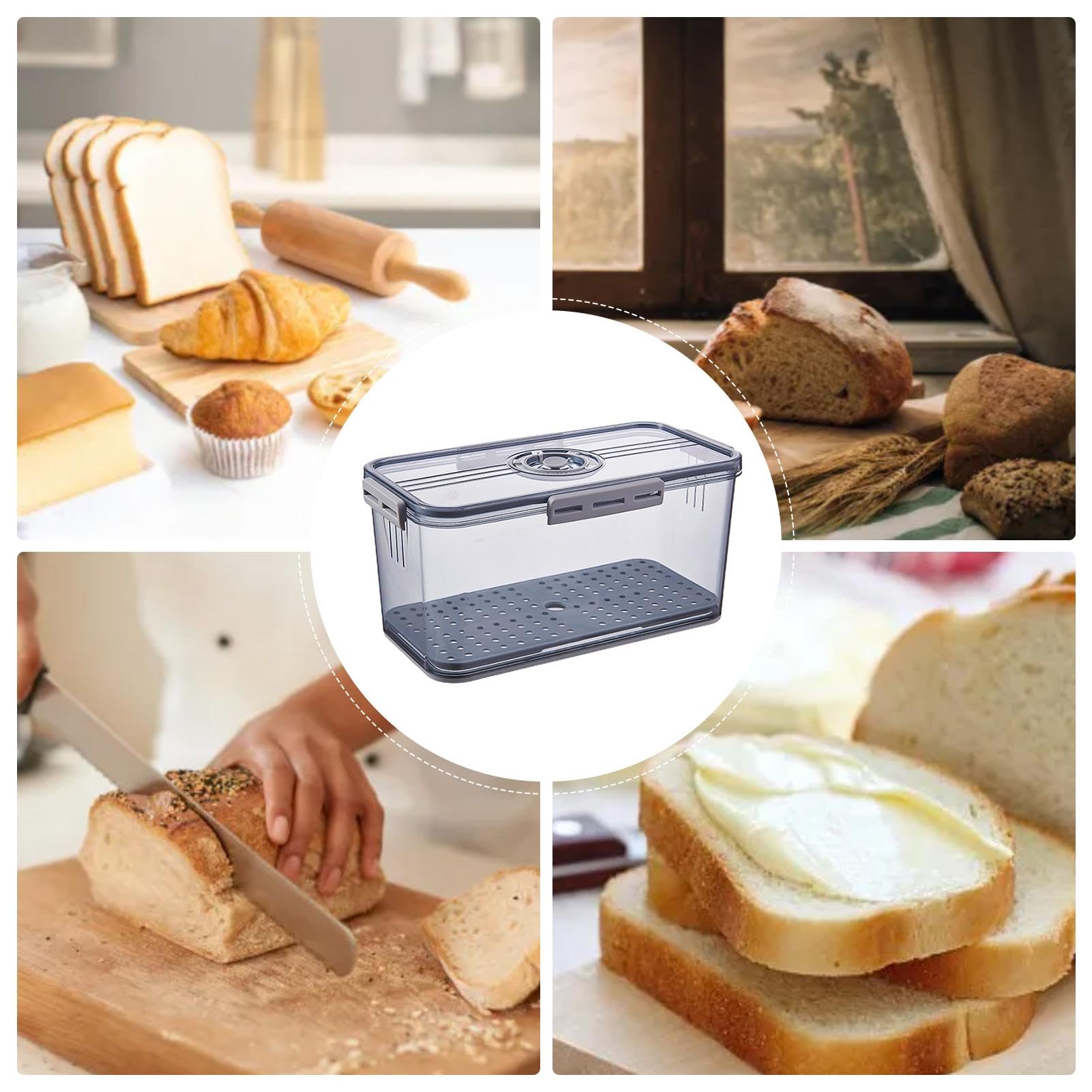 Brotbehälter Aufbewahrung, Brotkasten für selbstgebackenes Brot