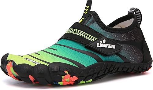 Miniatura 2 de UBFEN Zapatos de agua para niños y niñas, calcetines acuáticos descalzos, playa, deportes, natación, piscina, secado rápido, ligeros, niños pequeños