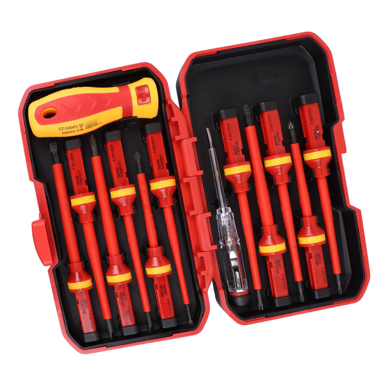 Ensemble de tournevis isolés de qualité supérieure, kit de tournevis à fente et à tête Phillips pour électriciens professionnels, certifié VDE 1000 V avec poignées ergonomiques en