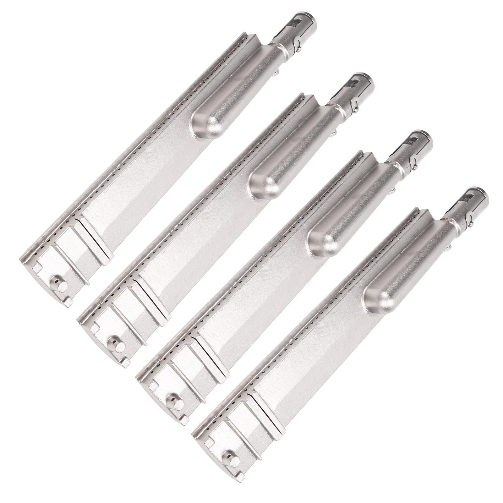 Akozon 4 PCS 304 Tubos de Quemador de Parrilla de Gas de Acero Inoxidable: Distribución Incluso de Calor, Reemplazo de Quemador de Parrilla Resistente Al Calor para Varias Marcas