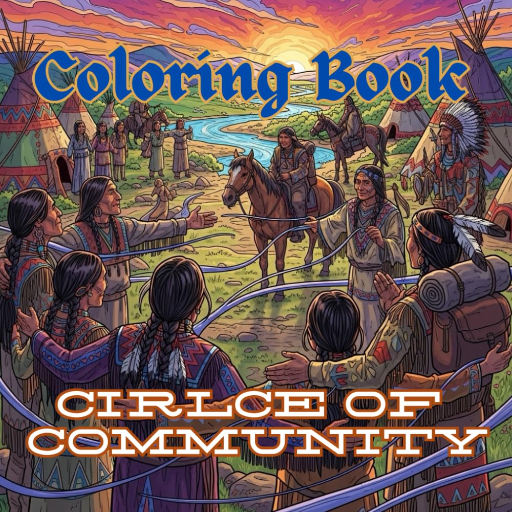 Circle of Community: Intricate Coloring Pages Inspired by Native American Traditions & Togetherness (Native American Life & Traditions Coloring Series)