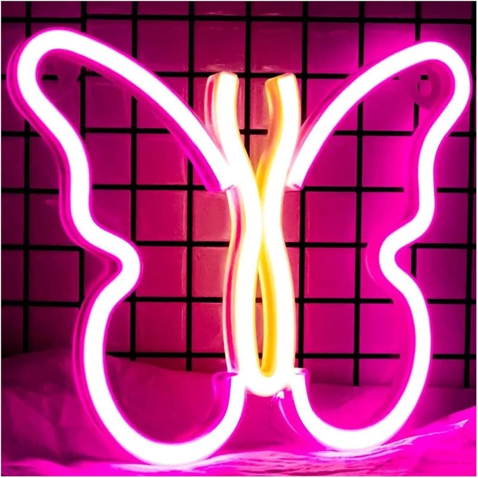 Per insegna al neon per luminosa notturna per farfalla per lampada(Neon-7)