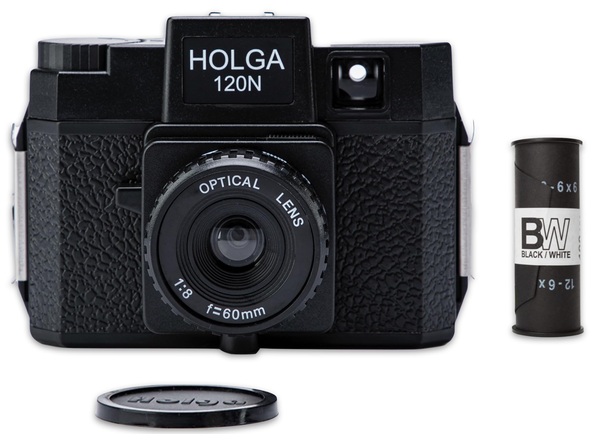 Anton & HOLGA 120N in un set con pellicola B+W - Macchina fotografica di culto con obiettivo in vetro ottico Rollfim