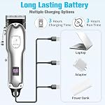 Pantoufles pour chien pour les cheveux épais et les manteaux,Trimeur de cheveux de chien à faible bruit, Rasoir sans fil rechargeable pour chien avec lame en acier inoxydable, Kit de grooming pour chien de petit chien