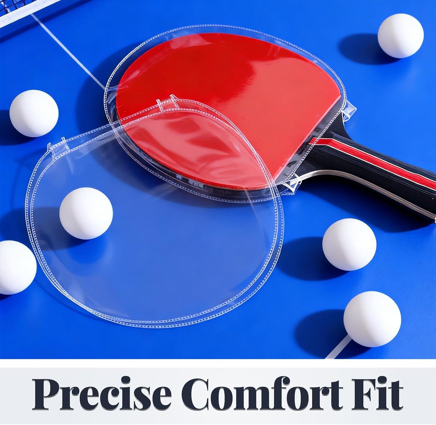 12pcs Table Tennis Accessories Racket Film Double-Sided Cover Rubber Protector for Daily Home Sports Practice Ping Pong Paddle