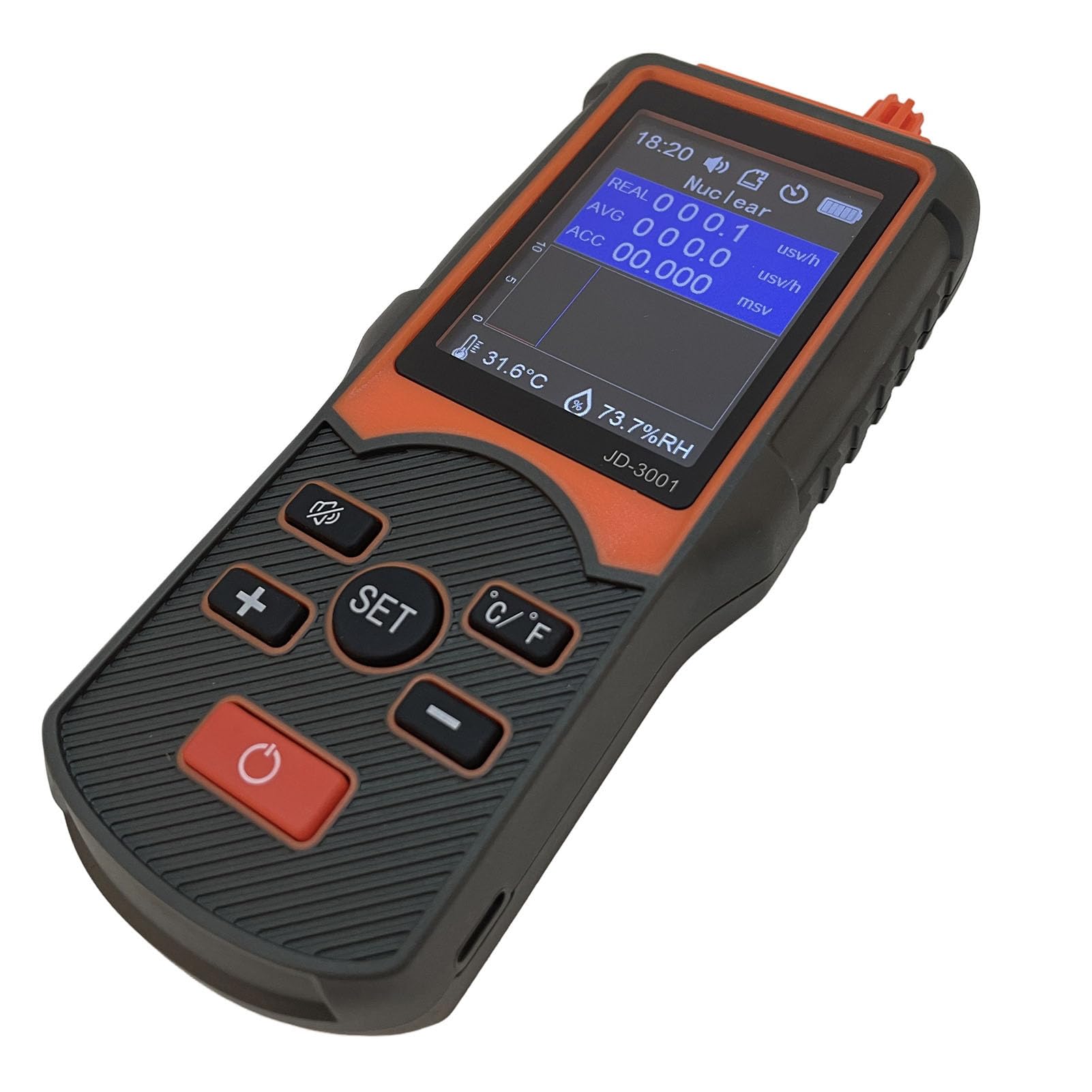 Geiger - Contador de radiación digital nuclear, dosímetro portátil, detector de radiación electromagnética para inspecciones en casa, oficina, exterior, #811
