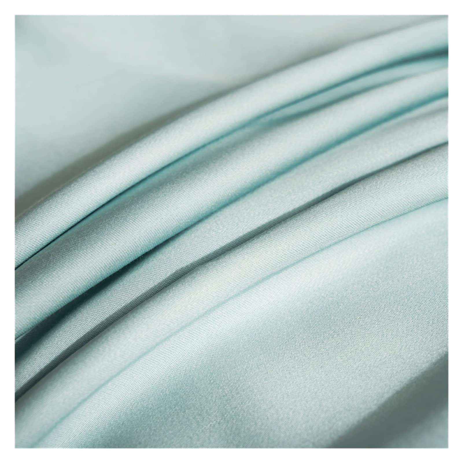 Ice Silk Bed Sheet, Silk Ice Flat Sheet Multicolor Multiple Sizes(Sky Blue,160x230cm)