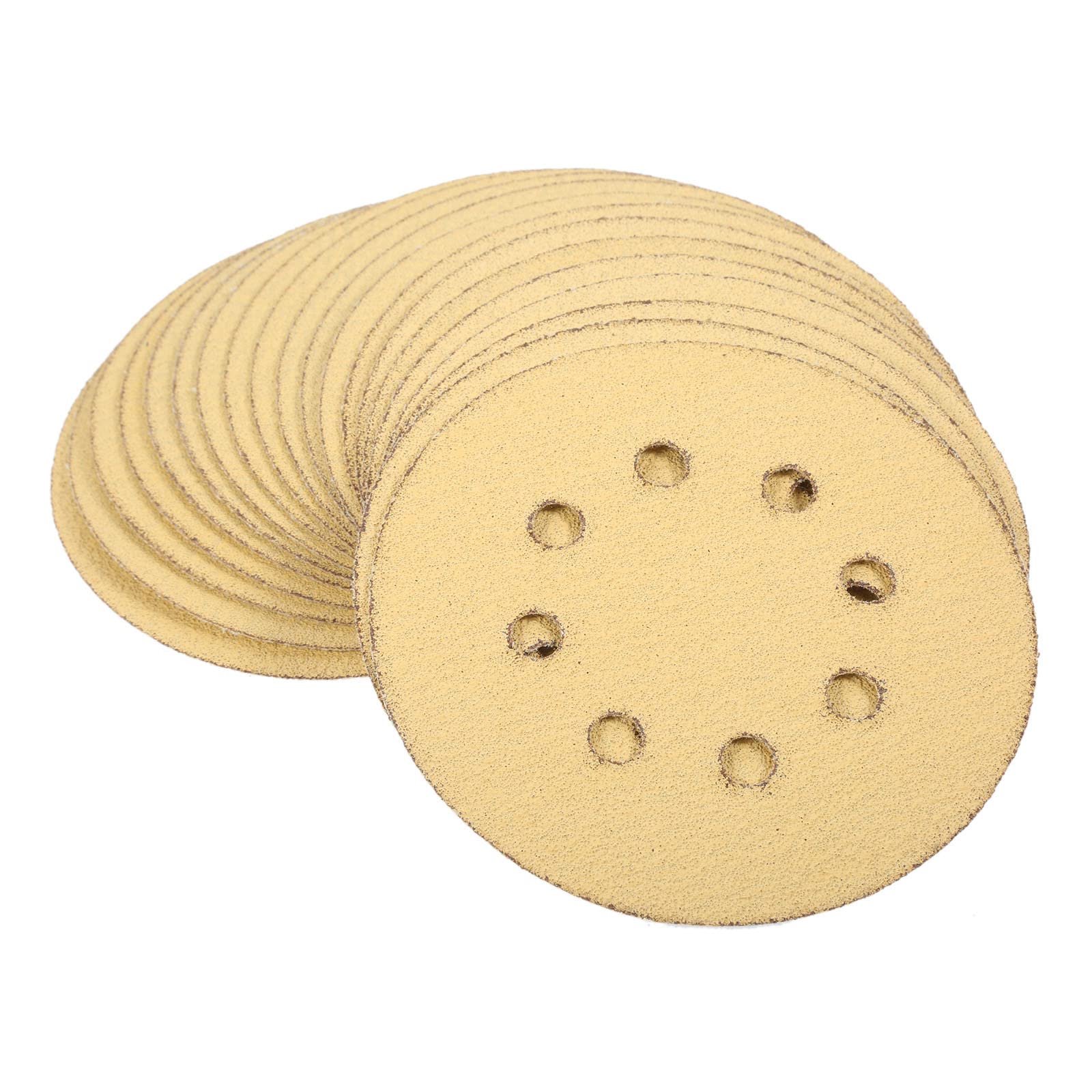 100pc 5 Pollici 125mm Dischi Abrasivi Rotondi Foglio Di Lucidatura Carta Vetrata Levigatura Tampone Per Lucidatura 60 80 120 150 220 Utensile Abrasivo A Grana