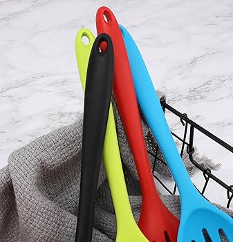 Amazon | Generic スプーン シリコン 穴あきスプーン レンゲ 4本