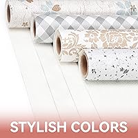 Vista 9 de RAY STAR Revestimiento para gabinete, no adhesivo de 12 pulgadas x 10 pies, revestimientos de estante para gabinetes de cocina, agarre