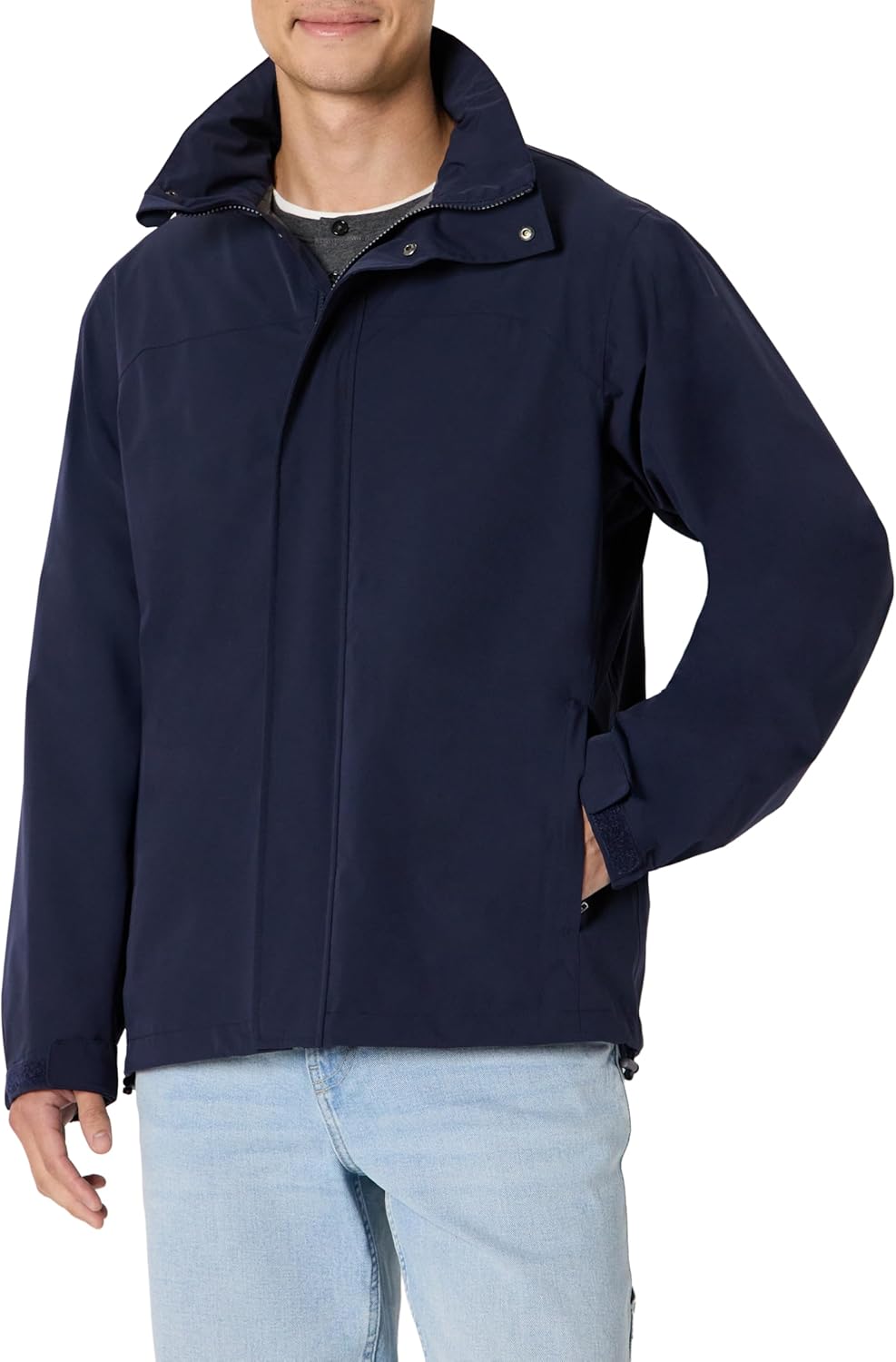 Amazon Essentials Mens Waterproof Packable Rain Jacket