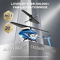 Vista 2 de Helicóptero de control remoto SYMA, S107H-E helicóptero RC con despegue y aterrizaje con una tecla, alta y baja velocidad y diseño duradero