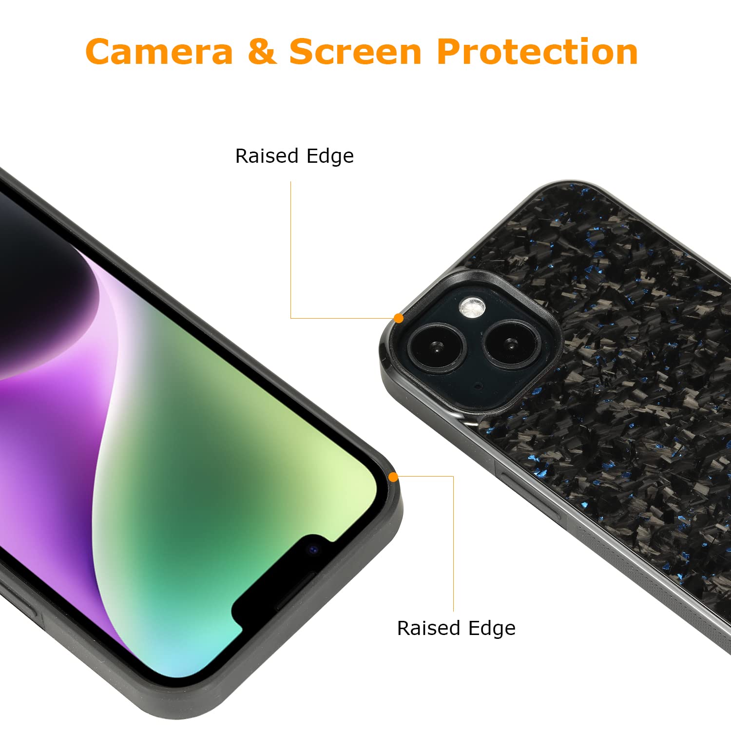 molzar Custodia per iPhone Air Serie Grip con vera fibra di