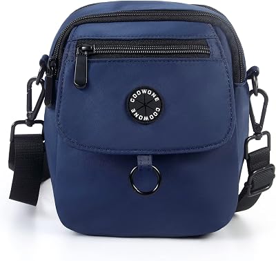 COOWONE Dog Walking Bag Crossbody, Dog Training Bag, Lightweight Dog Training Treat Pouch, Waterproof Crossbody Purse, Dog Walking Accessories