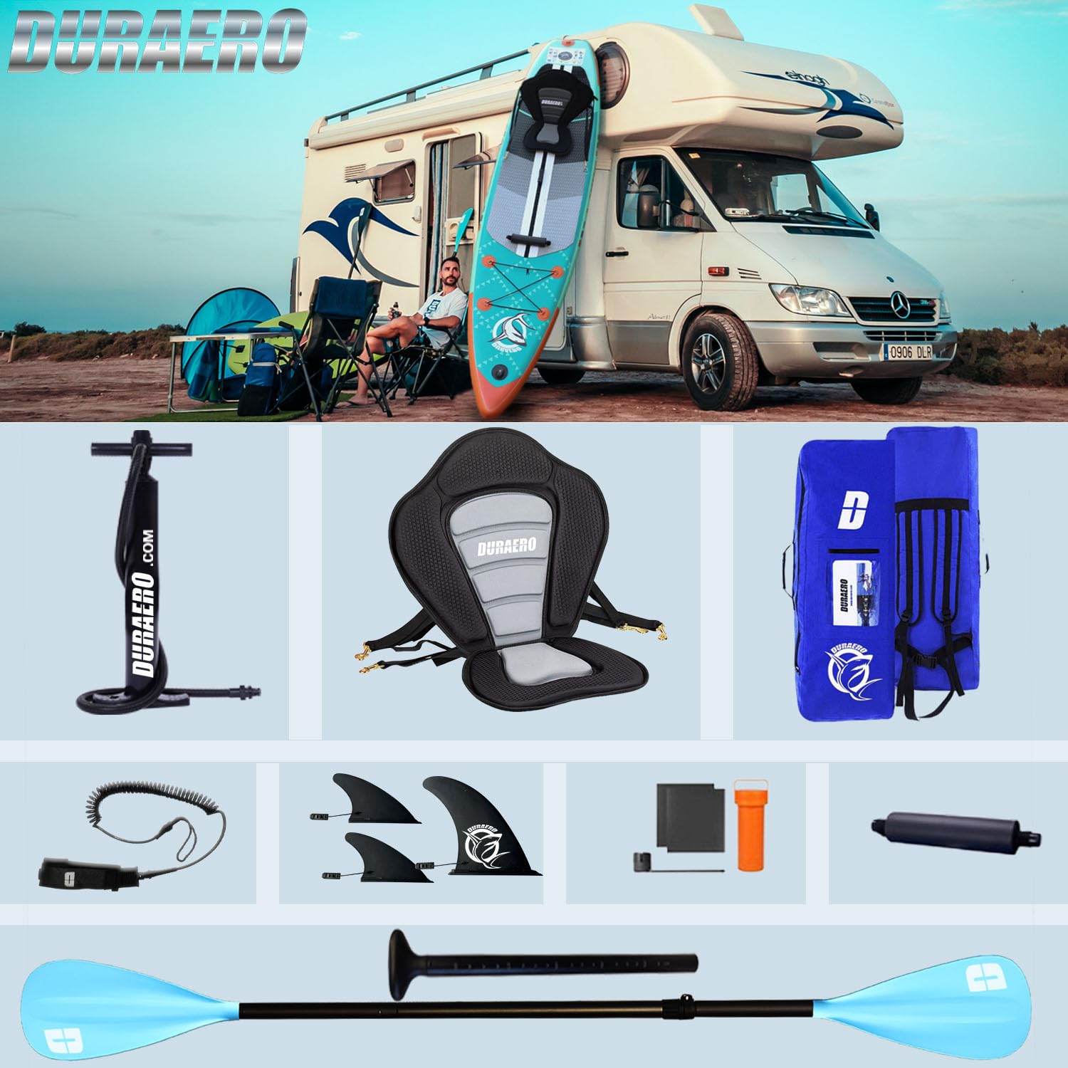 Tabla Hinchable de Paddle Surf 330x76x15 cm 150 kg Asiento Kayak Aleta Desmontable Remo Ajustable Verde Menta