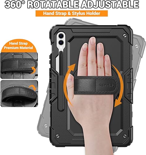 Miniatura 125 de SEYMAC Funda para Samsung Galaxy Tab S10 Lite/S10 FE/ S9 FE/ S9 5G (10.9''/11''), resistente a prueba de golpes con protector de pantalla, soporte