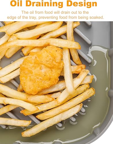 Miniatura 5 de SMARTAKE - Olla de silicona para freidora de aire accesorio de horno de freidora de aire fácil limpieza reemplazo de forros de papel pergamino cesta