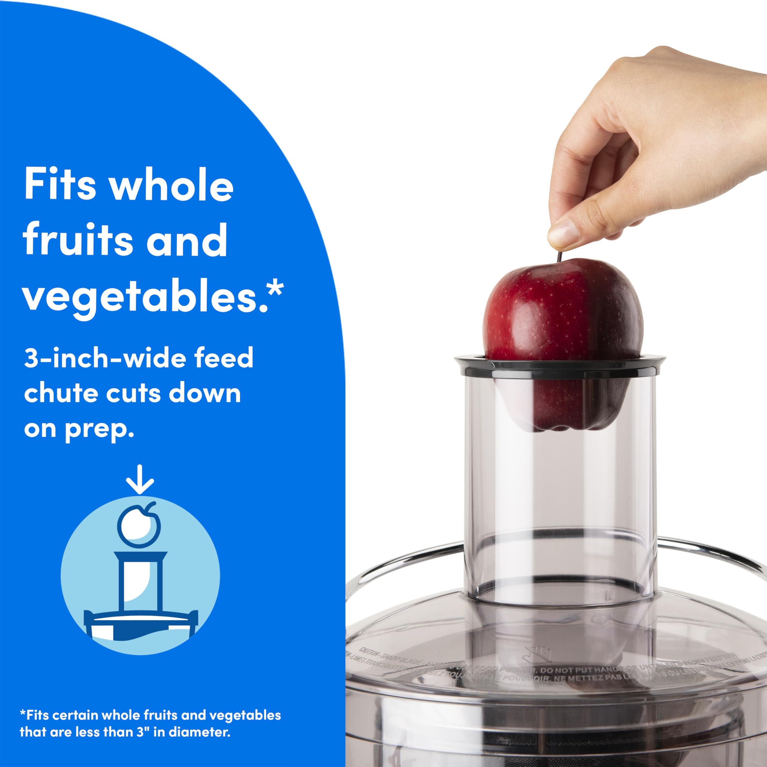 nutribullet Juicer 800W Juicer Large 3 Feed Chute for Whole Fruits and Vegetables 27oz Juice Pitcher .5L Pulp Container Dual Speeds BPA Free Gray NBJ50100 product thumbnail 4