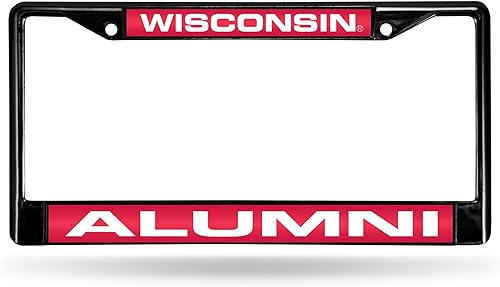 Miniatura 81 de Rico Industries NCAA Black Laser Cut Chrome Frame 12" x 6" Black Laser Cut Chrome Frame - Car/Truck/SUV Automobile Accessory