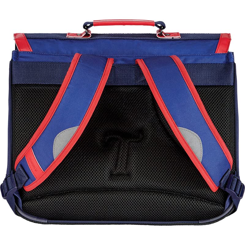TANN'S Boys' School Bag 38 cm + Assorted Rectangular Pencil Case + Blumie Cat Wooden Bookmark, Hugo, 38 cm, Casual - Image 3