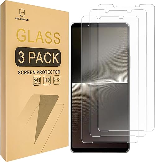 Mr.Shield Screen Protector compatible with Sony Xperia 1 VI (2024)...