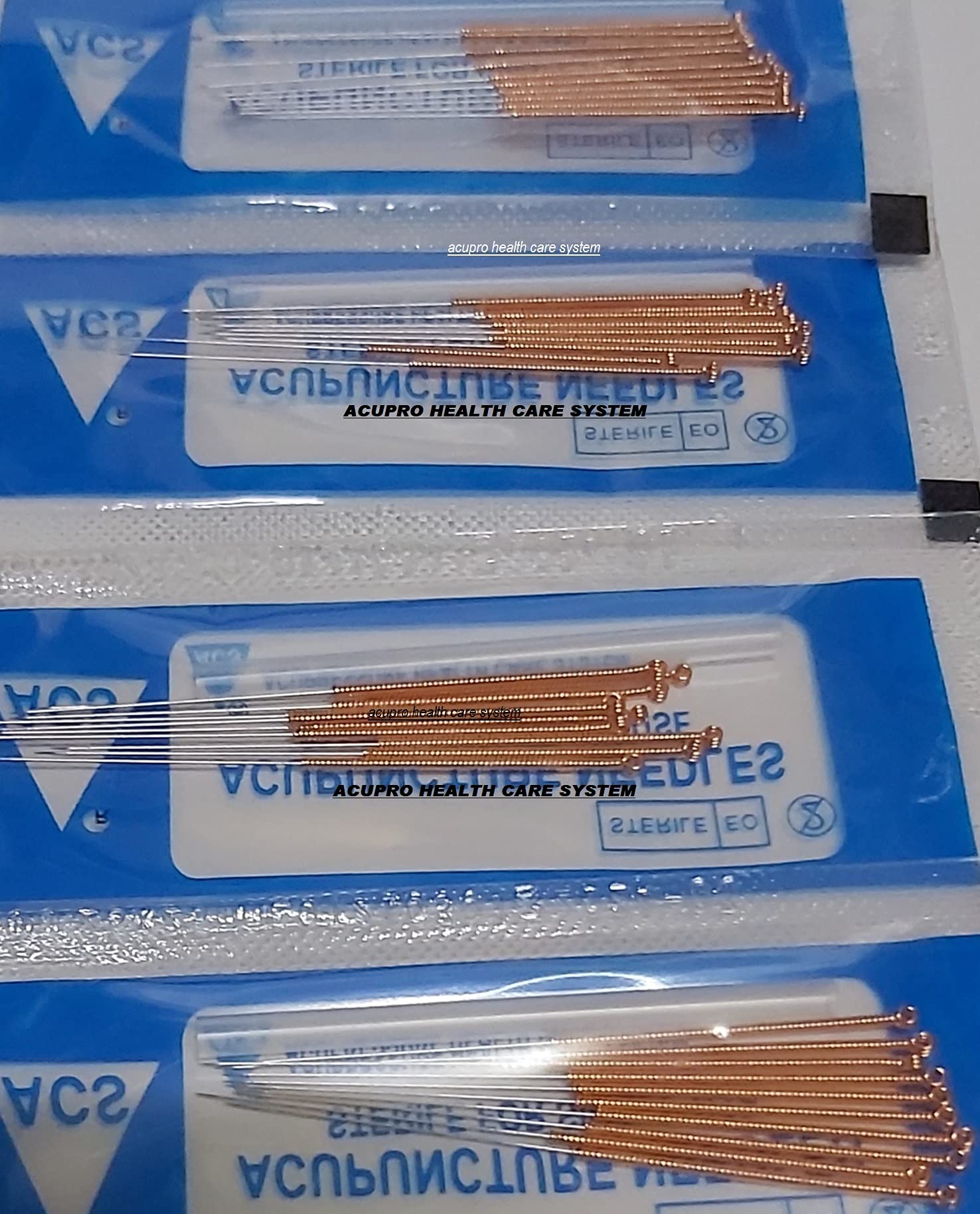 Acupuncture Dry Needling Sterile Copper Handle With Silicone Coating 0.25x25 mm 100 Needles with 1 Guide Tule