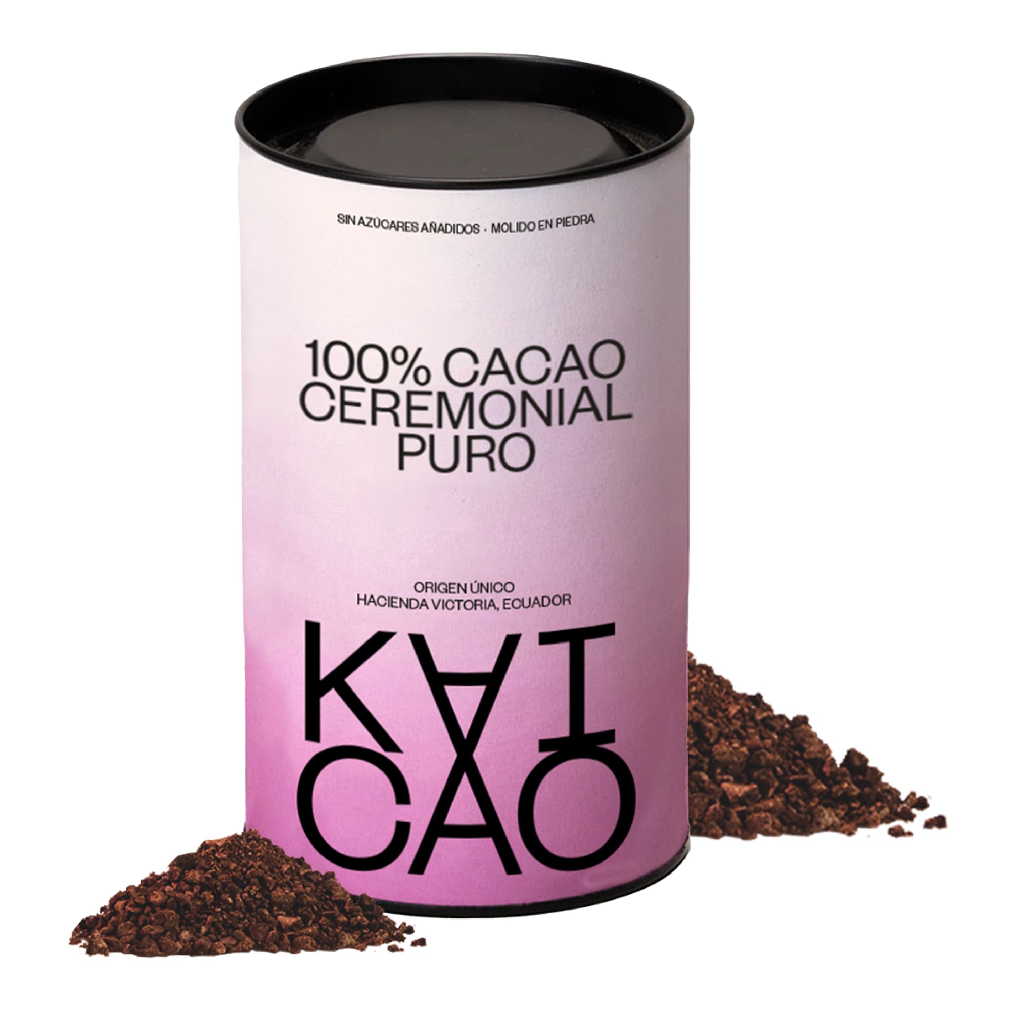 Kaicao Cacao Ceremonial - Cacao Puro Triturado en Polvo 200g - Sin Azúcar, Vegano, sin Gluten, Dieta Keto - Origen Hacienda Victoria, Ecuador