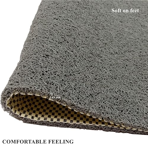 Miniatura 6 de HJJKKH Tapete de baño antideslizante de 23.6 x 35.4 pulgadas, cómodo tapete de baño, de secado rápido, antideslizante, de cloruro de polivinilo,