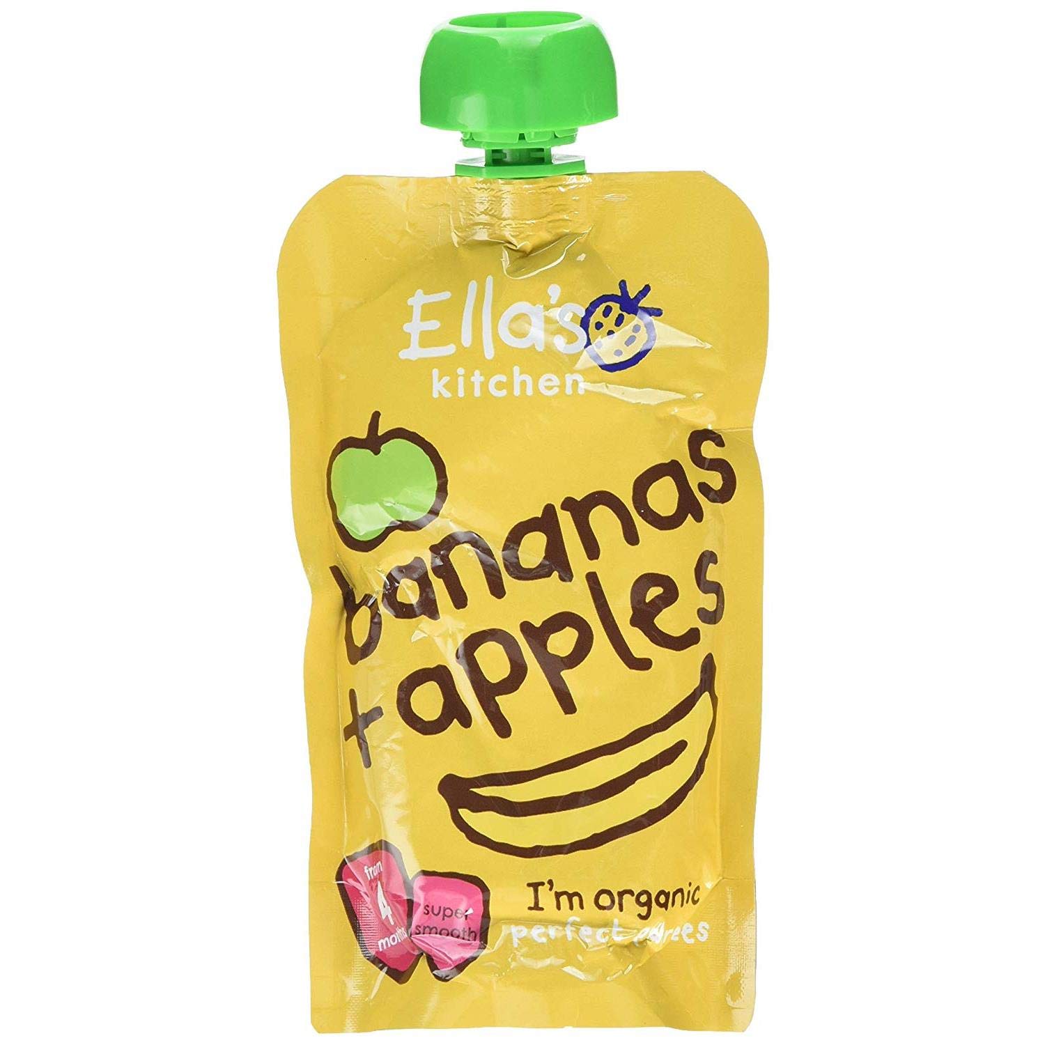 Ellas Kitchen 4 Month Apples & Bananas Puree 120g