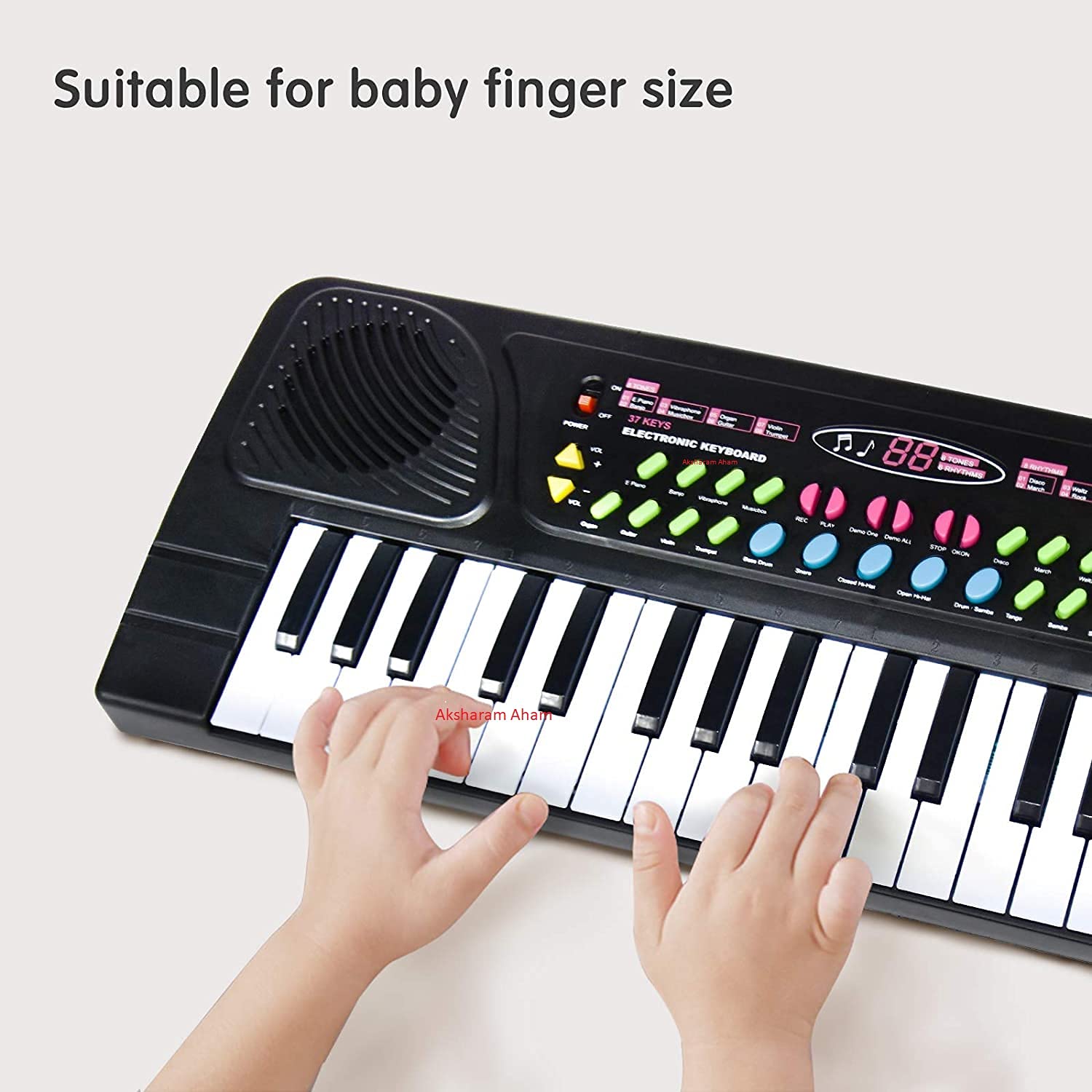 Buy AKSHARAM AHAM Electronic Piano Keyboard 37 Key with MicrophoneKids