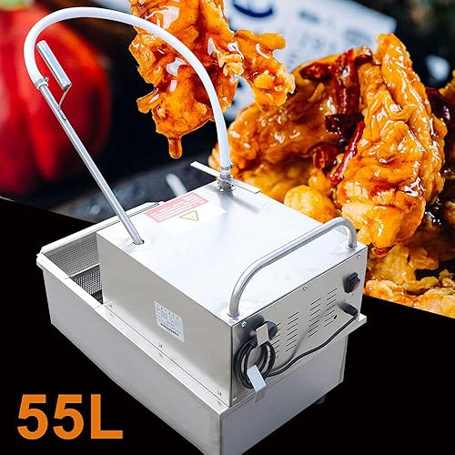 Miniatura 2 de Fetcoi Máquina de filtración de aceite móvil comercial de 55 L, máquina de filtro de aceite de freidora 550 W, sistema de filtración de aceite