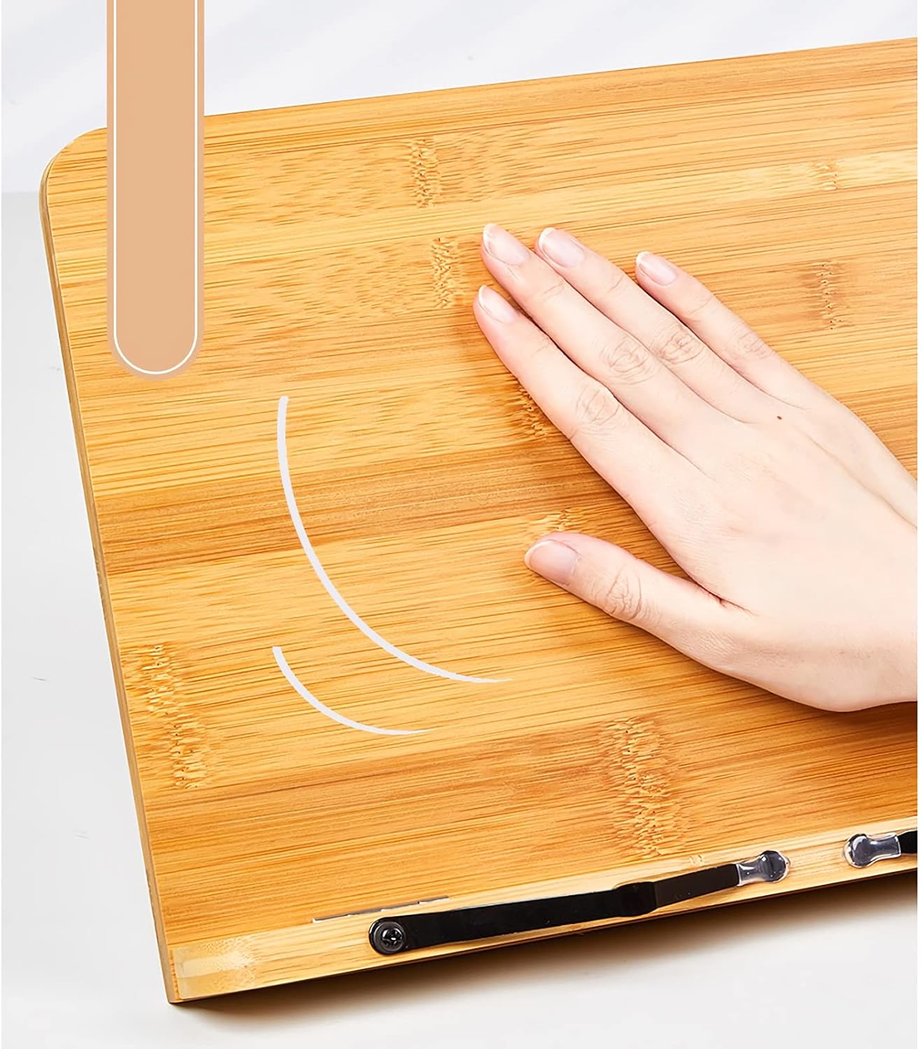 Book Stand Cookbook Holder Stand Adjustable Textbook Recipe Document Tablet Display Stand Foldable Tray Elegant Hollow Pattern Gift (Size : Small) ()