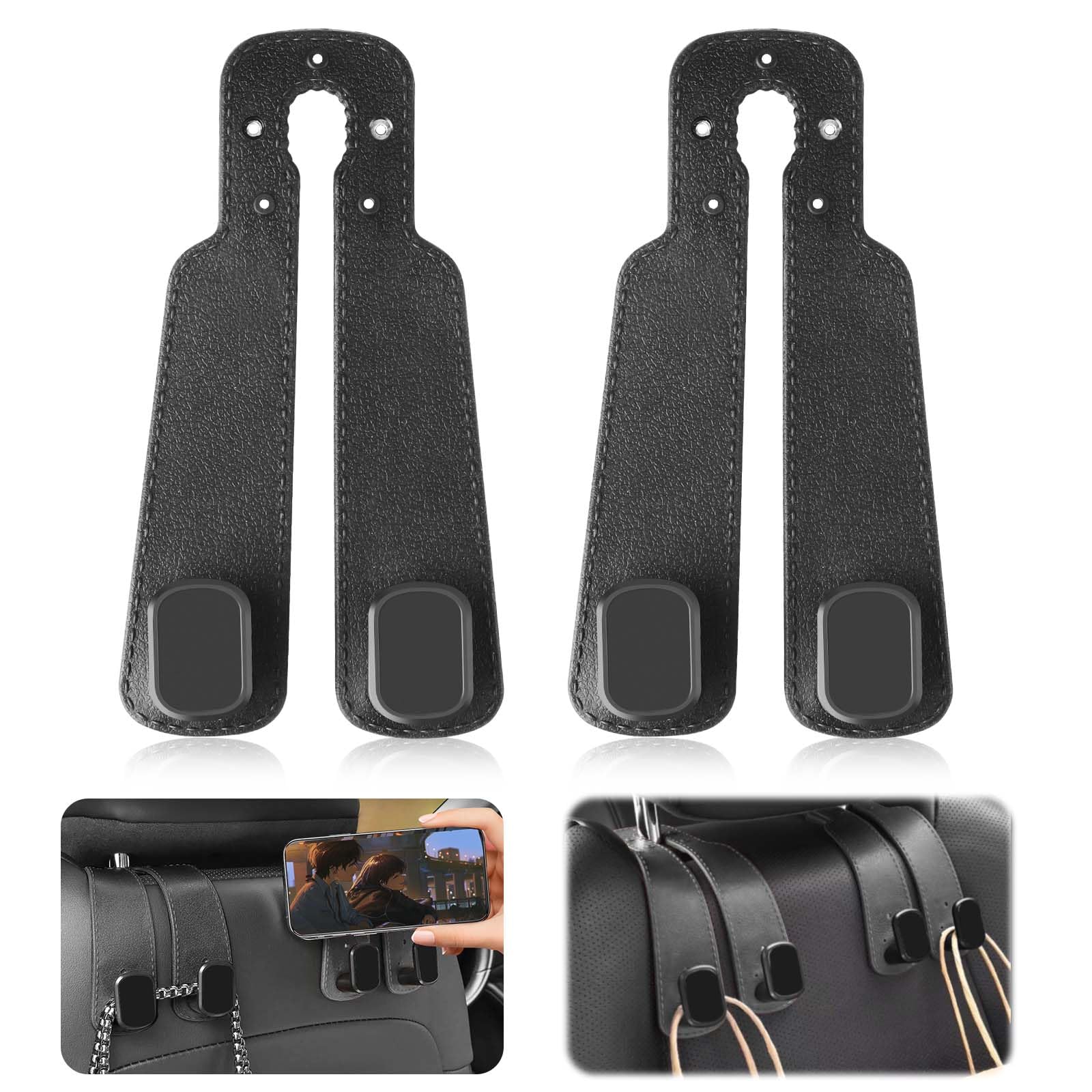 200 PZ GANCI sedile per auto organizzazione spazio cuscino doppio gancio per veicolo EUR 10,82